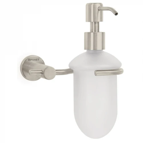 Dispensador de jabón pared en acabado satín, Foset Element 49666 ELA-75N