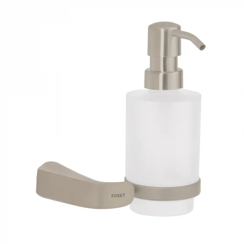 Dispensador de jabón pared de latón satinado, Riviera 45227 RIA-75N Foset