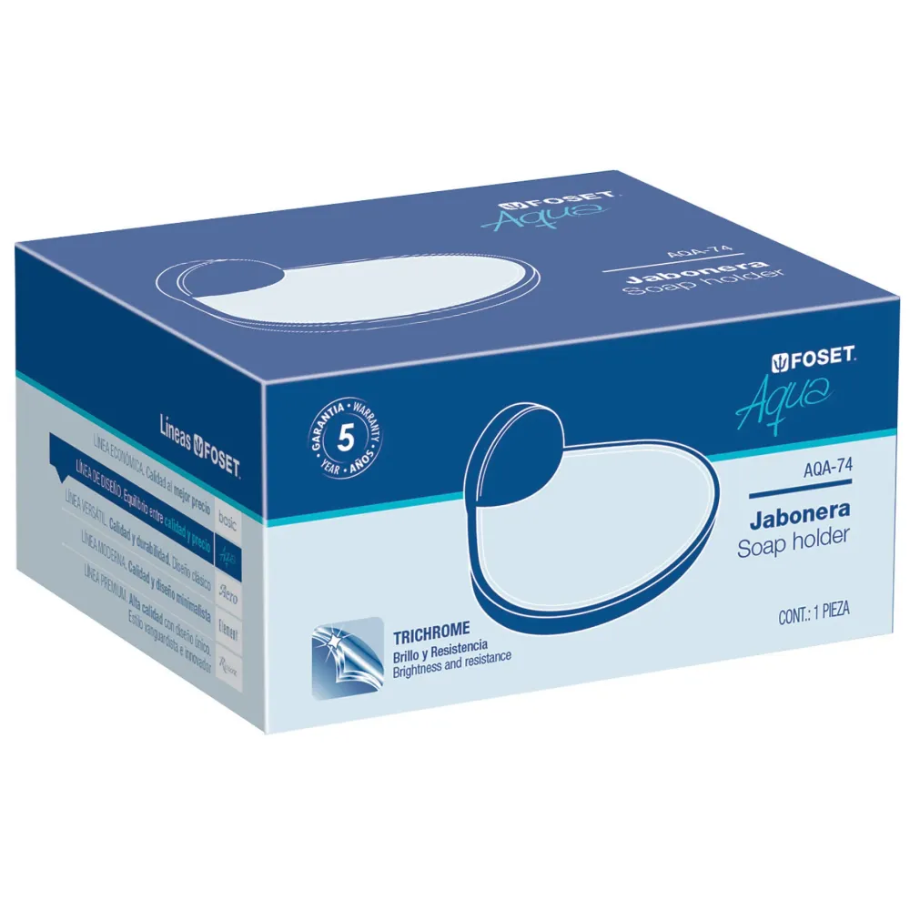 Jabonera metálica, Foset Aqua