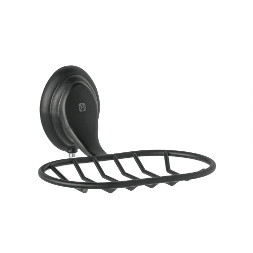Jabonera metálica negro, Foset Aqua 45991 AQA-84M