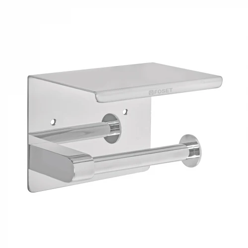 Portarrollo cromo con soporte para celular, Foset Riviera 46354 RIA-84