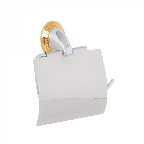 Portarrollo metálico acabado cromo-oro, Foset Aqua 45981 AQA-82G