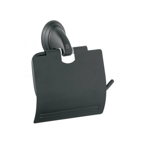 Portarrollo metálico acabado negro, Foset Aqua 45983 AQA-82M