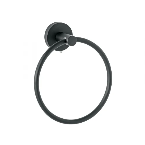 Toallero argolla metálico acabado negro, Foset Túbig 45975 TBA-77M