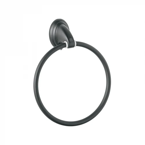 Toallero argolla metálico acabado negro, Foset Aqua 45999 AQA-87M