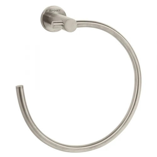 Toallero metálico de argolla acabado satín, Foset Element 49676 ELA-77N