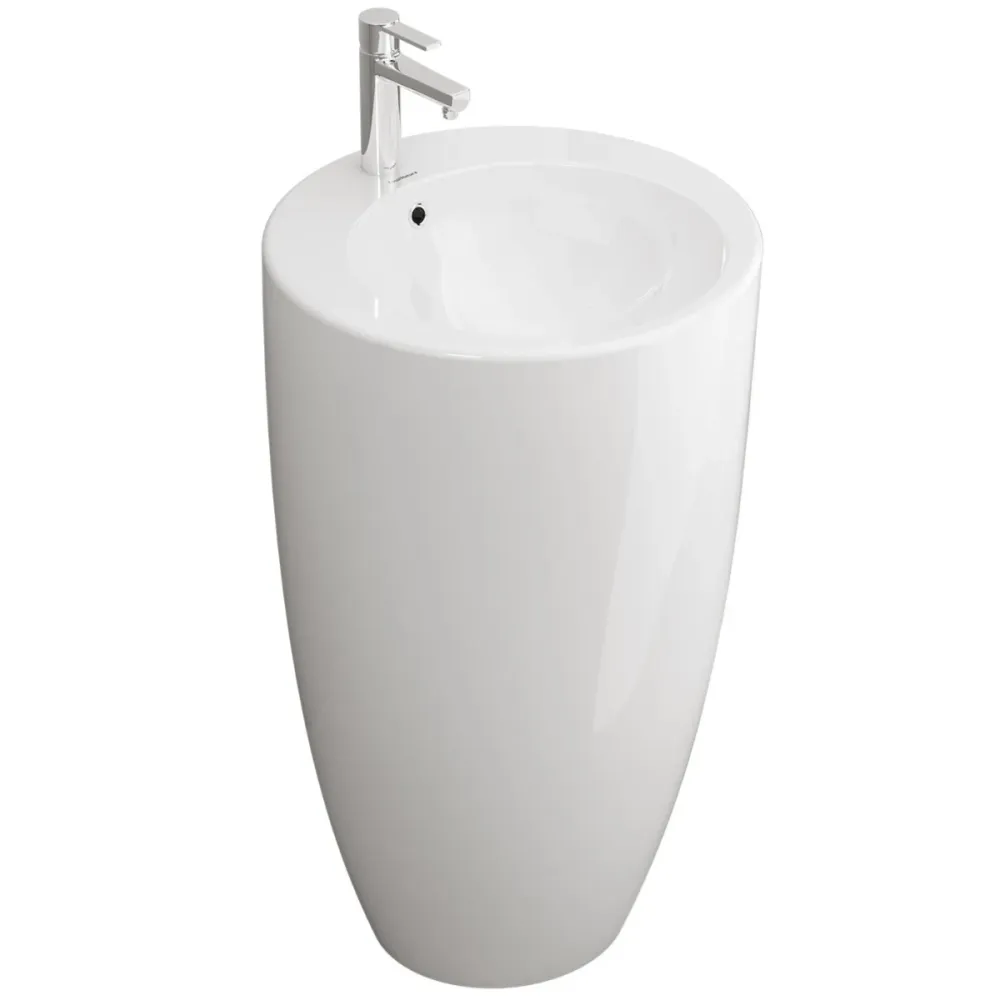 Fossil Natura Bolonia Lavabo con Pedestal 470 Blanco Brillo Fossil Natura, S.L.U.