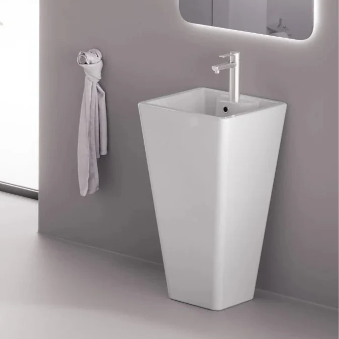 Fossil Natura Florencia Lavabo con Pedestal 1146 Blanco Brillo Fossil Natura, S.L.U.