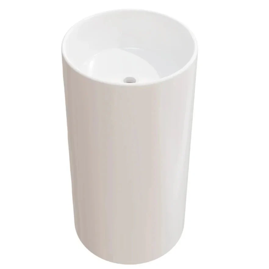 Fossil Natura Líjar Lavabo con Pedestal 4792 Blanco Brillo Fossil Natura, S.L.U.