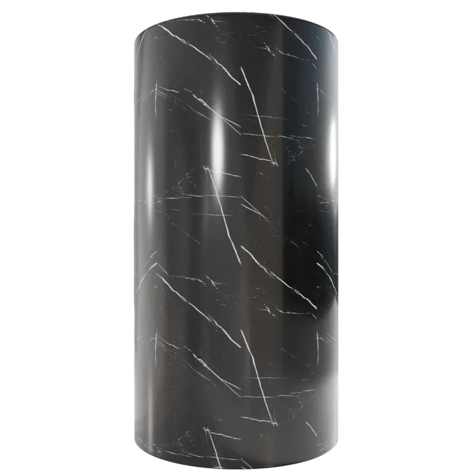 Fossil Natura Líjar Lavabo con Pedestal 4794 Negro Mate Marmolado Fossil Natura, S.L.U.