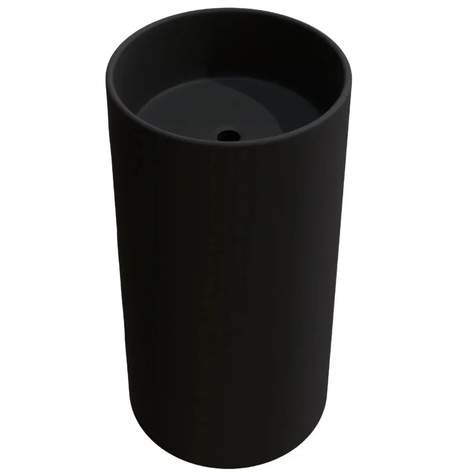 Fossil Natura Líjar Lavabo con Pedestal 4793 Negro Mate Fossil Natura, S.L.U.