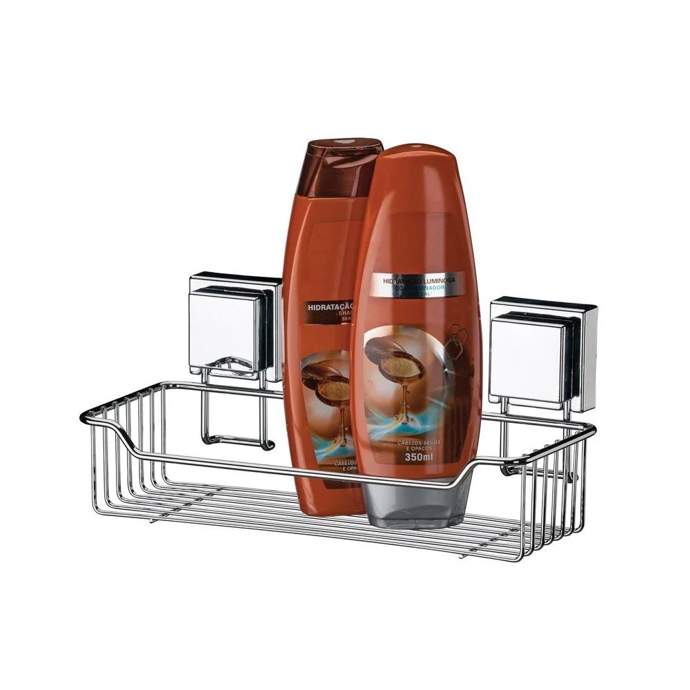 Organizador baño ventosas succión Premium acero inox Future