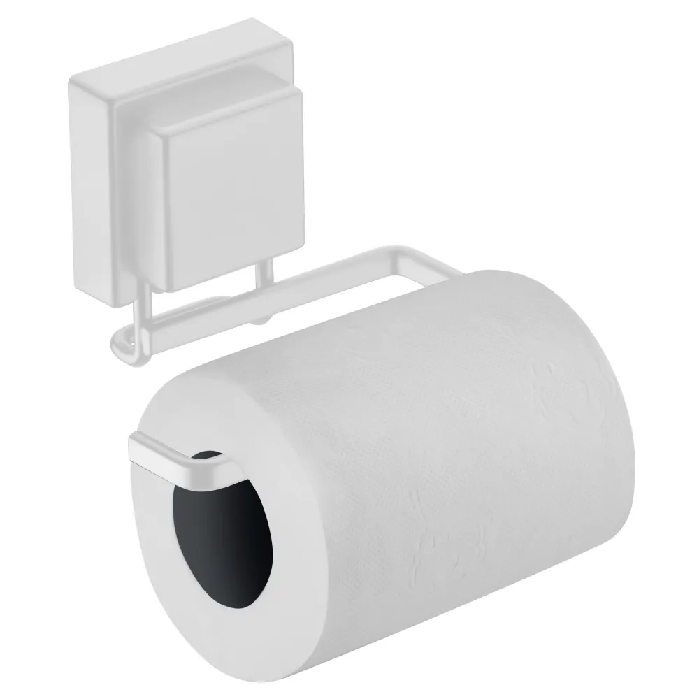 Porta papel higiénico Praticità Mix con ventosa - blanco Future