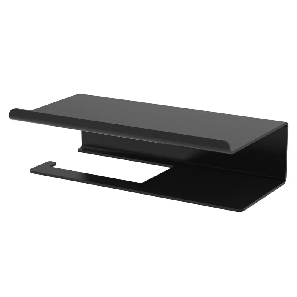 Portarollos y Soporte p/ objetos Ispirazione aluminio large - negro mate Future