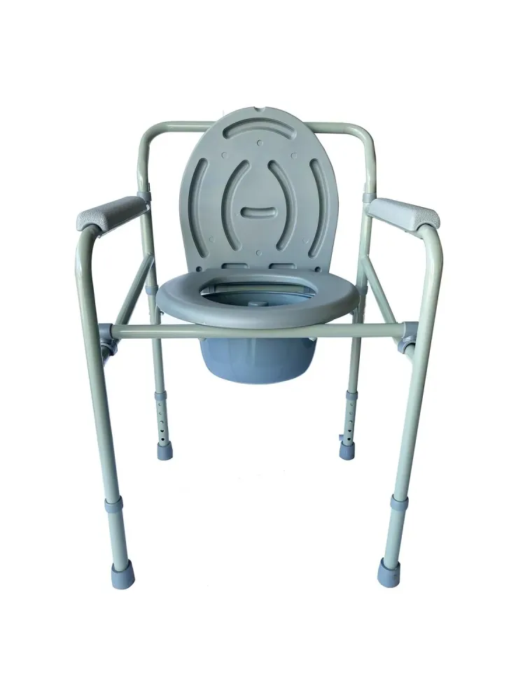 Baño Wc Portátil Plegable Esmaltado Gris Glomed