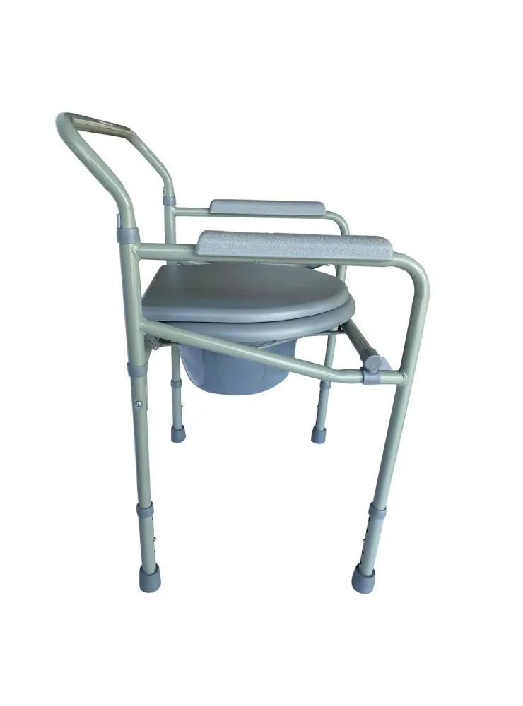 Baño Wc Portátil Plegable Esmaltado Gris Glomed