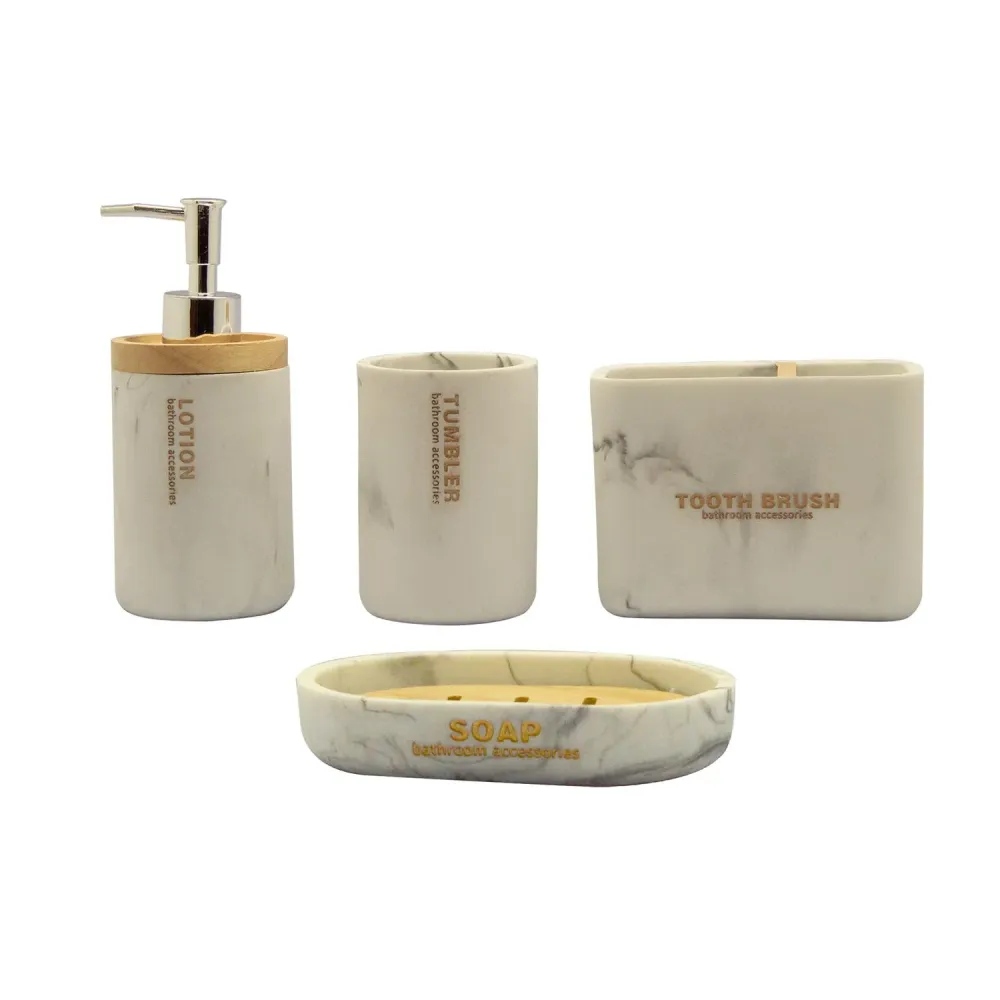 Set de accesorios de baño 4 piezas Good & Good