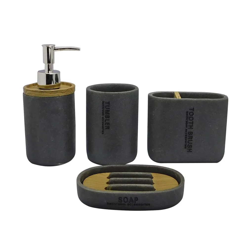 Set de accesorios de baño 4 piezas Good & Good
