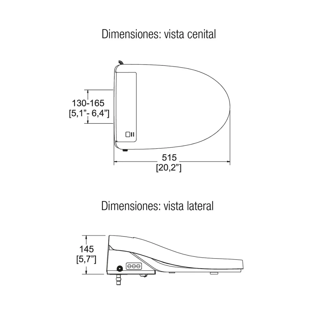 ASIENTO ELECTRONICO PARA WC-ATE HELVEX