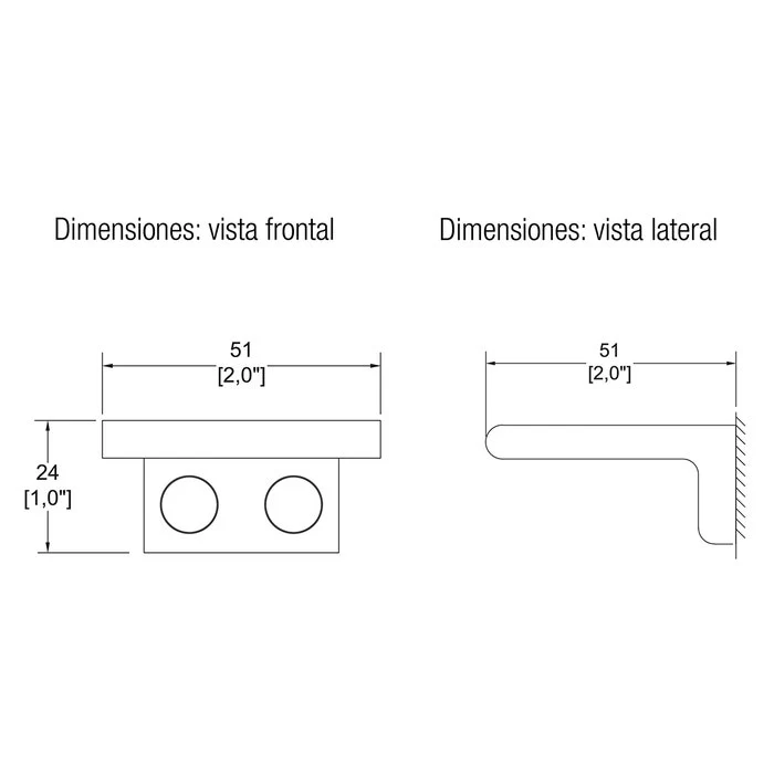GANCHO SENCILLO ACC-106-EB HELVEX