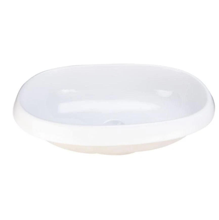LAVABO SOBRECUBIERTA SIN REBOSADERO ELIPSIS II HELVEX