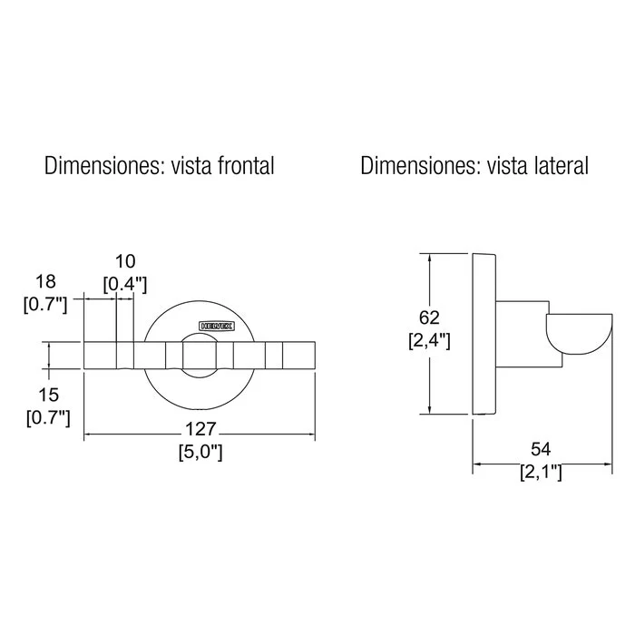 PORTA CEPILLOS 207 HELVEX