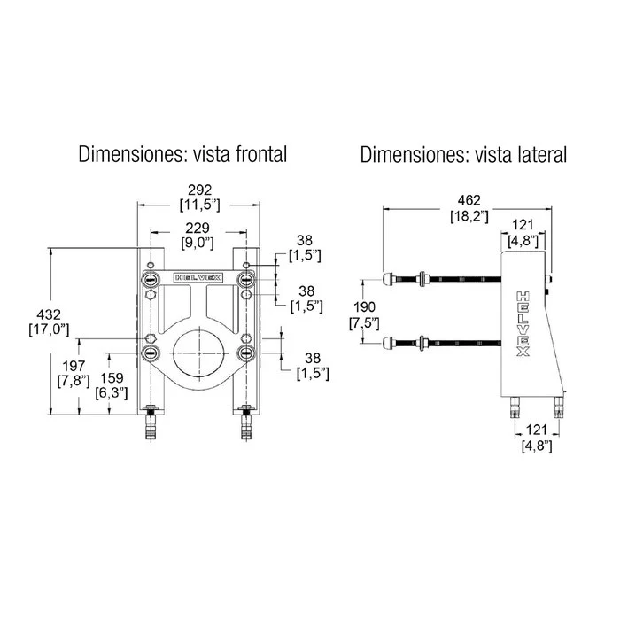 SOPORTE PARA TAZA PARED TZF NAO-S-TZF-P HELVEX