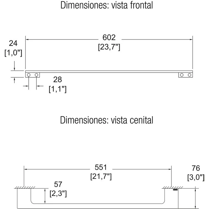 TOALLERO DE BARRA ACC-105 HELVEX