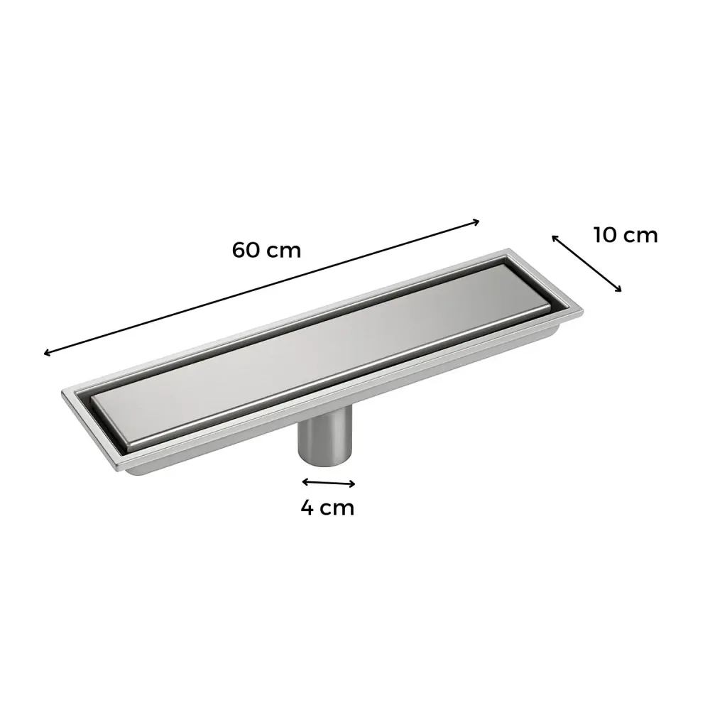 Rejilla Piso Invisible Acero SatinMate 60X10 HICASA