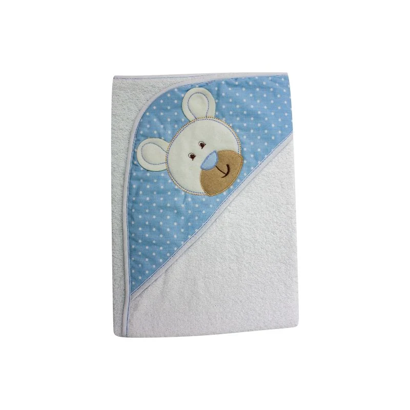Toalla Bordada 1269 Hilitos Azul