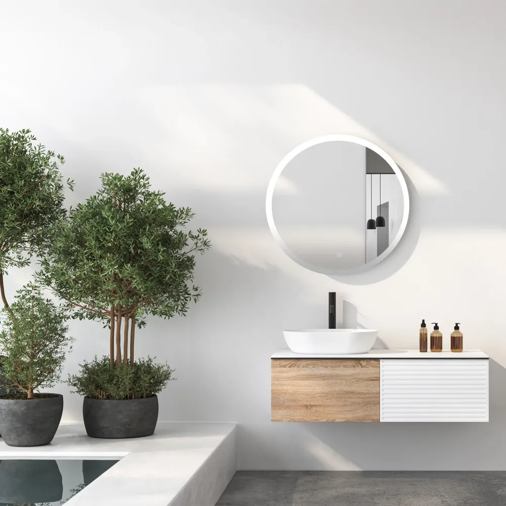 ESPEJO LED TOUCH 60*60 CM CONTORNO BISELADO Home Design México