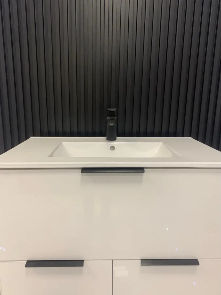 GABINETE DE BAÑO LONDRES ALTO BRILLO BLANCO Blanco Home Design México