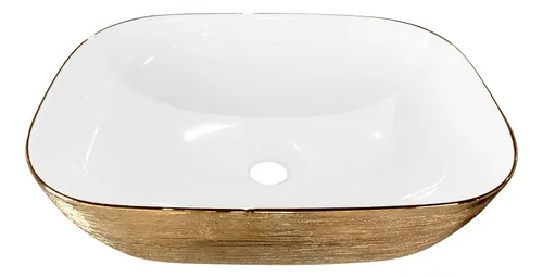 LAVABO CERAMICO DE SOBREPONER MOD. ABEDUL DORADO NATIA Home Design México