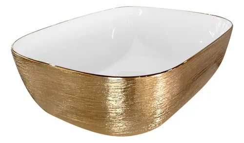 LAVABO CERAMICO DE SOBREPONER MOD. ABEDUL DORADO NATIA Home Design México
