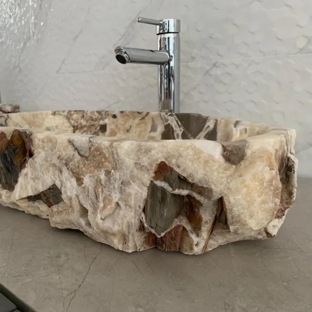 LAVABO MARMOL ONIX FANTÁSTICO RAGO-LAONFA Home Design México