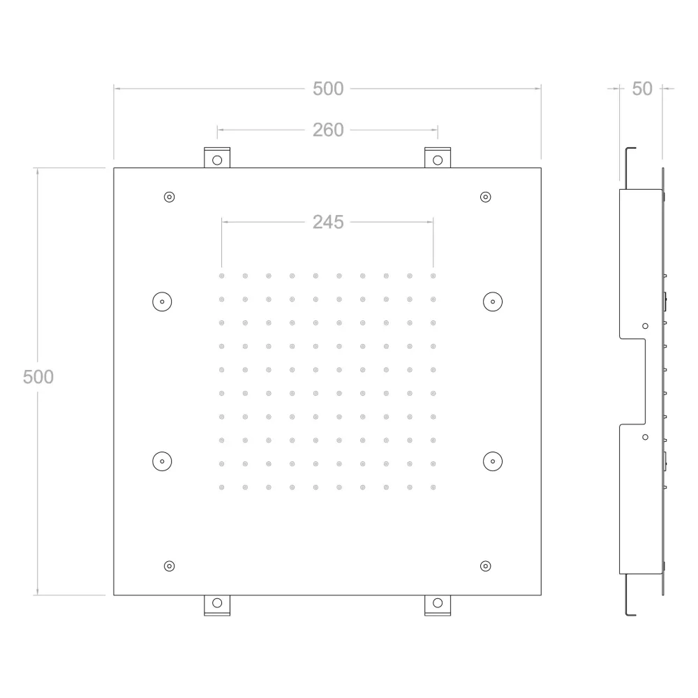 REGADERA LED RELNK500 Home Design México