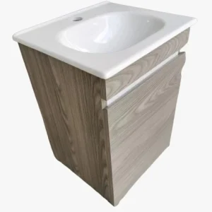 TOCADOR CON LAVABO SIN REBOSADERO MOD. CEDRO GRIS NATIA Home Design México