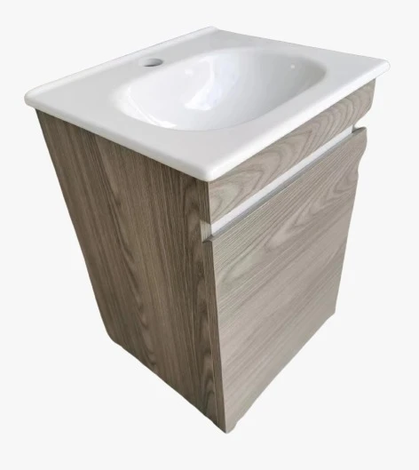 TOCADOR CON LAVABO SIN REBOSADERO MOD. CEDRO GRIS NATIA Home Design México
