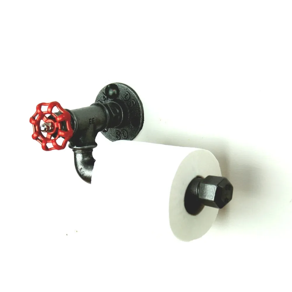Portarrollos con rueda - Modelo 2 - rueda pequeñ de hierro fundido Home Invasion