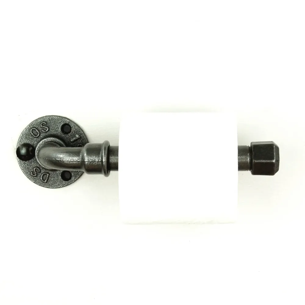 Portarrollos metálico pequeño para papel higiénico. Home Invasion