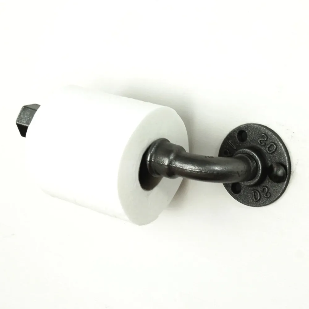 Portarrollos metálico pequeño para papel higiénico. Home Invasion