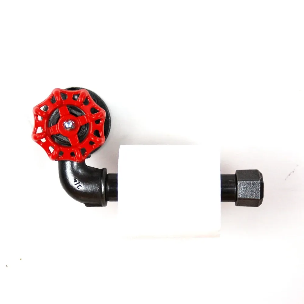Portarrollos de papel higiénico con ruedas - Modelo 2 - rueda grande de hierro fundido Home Invasion