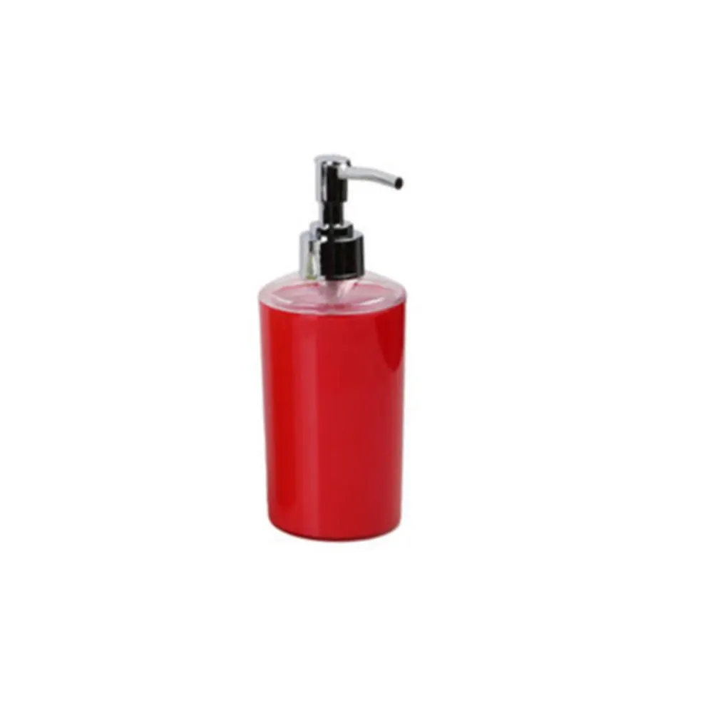 Dispensador Jabón Acrílico Rojo 6.5x18cm 300ml HomeWell