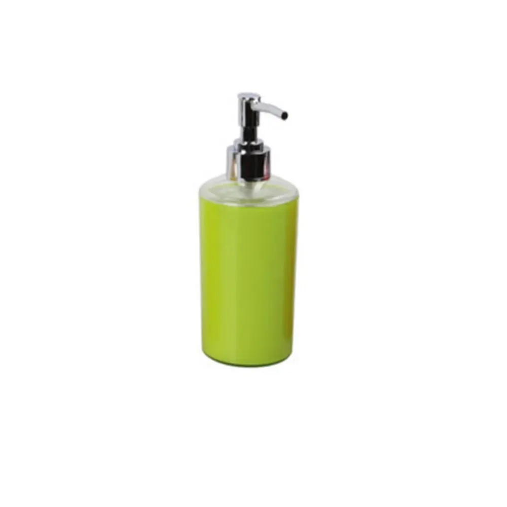 Dispensador Jabón Acrílico Verde 6.5x18cm 300ml HomeWell