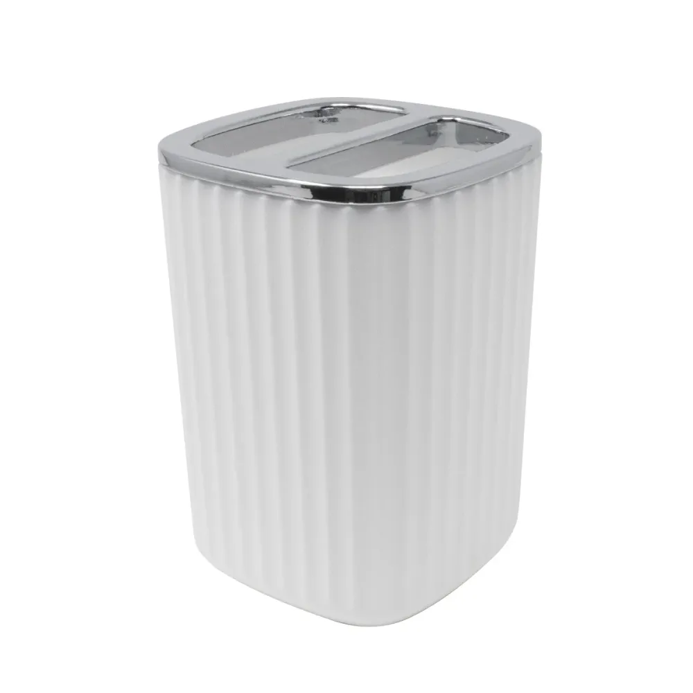 Vaso Organizador para Cepillos Dentales - Blanco IdeenstoresMX