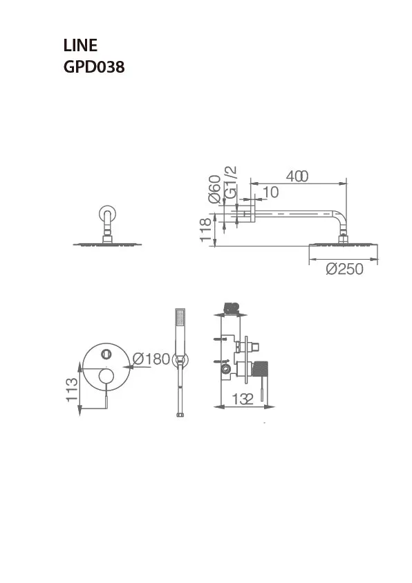 IMEX LINE GPQ038/GC Gris Champagne Imex Products, S.L.