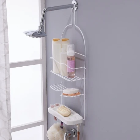 Canasta de baño con jabonera Blanco INSTA-YA PITALITO