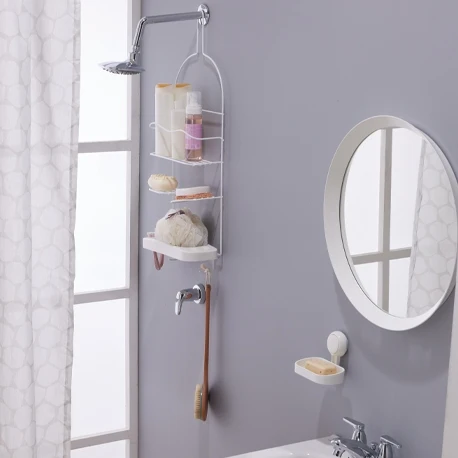 Canasta de baño con jabonera Blanco INSTA-YA PITALITO