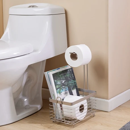 Soporte papel higiénico con revistero platinum INSTA-YA PITALITO