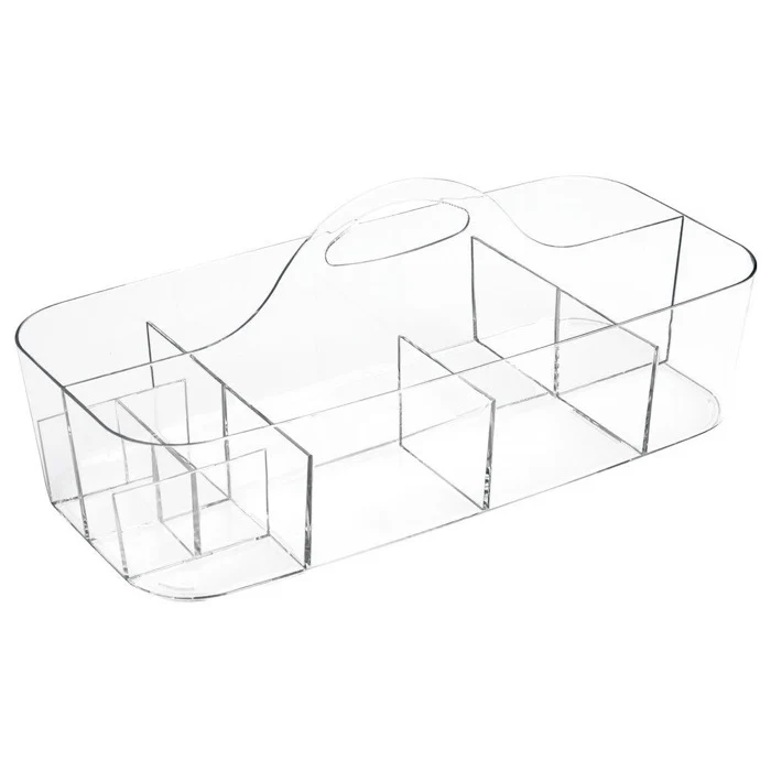 CESTA DE ALMACENAMIENTO PARA TOCADOR -TRANSPARENTE INTERDESIGN